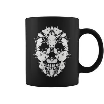 Skull Cow Skeleton Coffee Mug | Mazezy