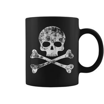 Skull Crossbones Skeleton Jolly Roger Coffee Mug - Monsterry UK