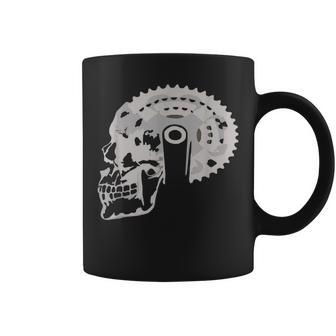Skull Of Gears T Biking Motorcycle Coffee Mug - Monsterry