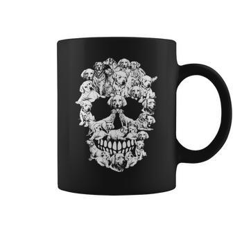 Skull Labrador Dog Dog Lovers Coffee Mug | Mazezy