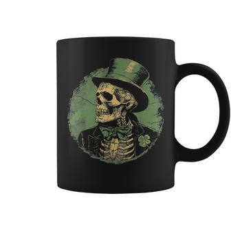 Skull Skeleton Leprechaun St Patrick's Day Saint Paddy's Coffee Mug - Monsterry