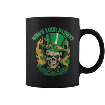 Skull Vintage Retro Who’S Your Paddy St Patrick's Day Coffee Mug | Mazezy