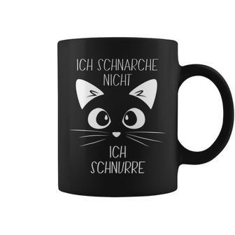 Sleep Ich Schnarche Nicht Ich Purre Katzen Ich Schnarche S Tassen - Geschenkecke