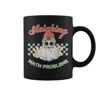 Sleighing Santa Math Problems Christmas Math Teacher Coffee Mug | Mazezy UK