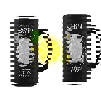 Slightly Bitter Lemon Quotes Sarcastic Coffee Mug - Thegiftio