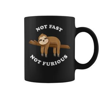 Sloth Not Fast Not Furious Cute Lazy Sloth Pajama Top Coffee Mug - Seseable