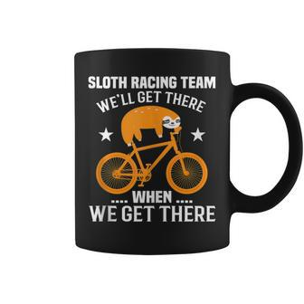 Sloth Racing Team Mtb Cycling Coffee Mug - Monsterry CA
