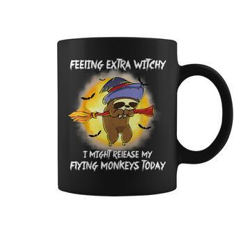 Sloth Release My Flying Monkeys Today Coffee Mug - Monsterry