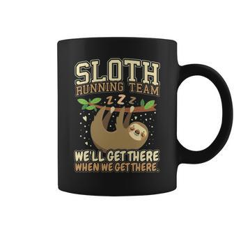 Sloth Running Team Sloth Coffee Mug | Mazezy