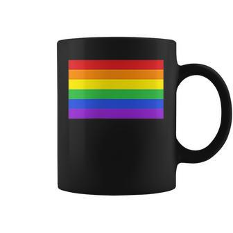 Small Pride Flag Subtle Pride Rainbow Lgbt Gay Pride Month Coffee Mug - Monsterry