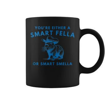 Are You A Smart Fella Or Fart Smella Vintage Style Retro Coffee Mug - Monsterry AU