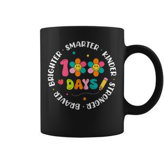 Smarter Kinder Stronger Brighter 100 Days Of School Teacher Coffee Mug - Seseable