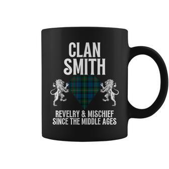 Smith Clan Scottish Name Coat Of Arms Tartan Family Party Coffee Mug - Seseable