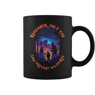 Smokey Bear Starry Night Scene Only You Can Prevent Wildfire Coffee Mug - Monsterry AU