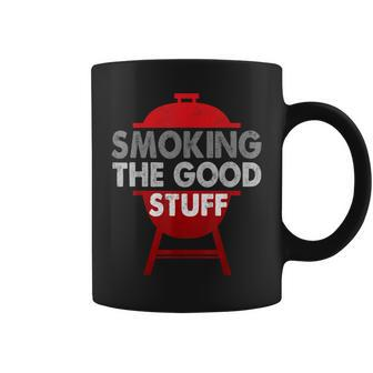 Smoking The Good Stuff Bbq & Grill Smoker Coffee Mug - Monsterry