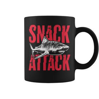 Snack Attack Shark Ocean Marine Biologist Coffee Mug - Monsterry UK