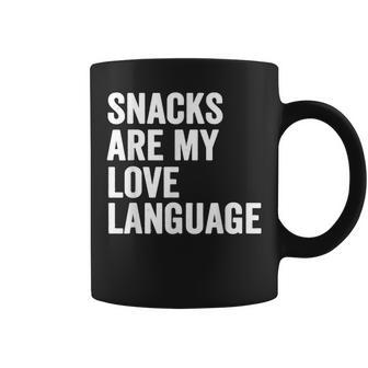 Snacks Are My Love LangUage Coffee Mug - Monsterry AU