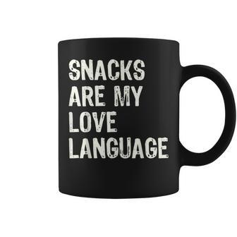 Snacks Are My Love Language Valentines Day Toddler Coffee Mug - Monsterry DE