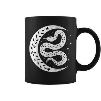 Snake Stars Sky Half Moon Herpetologist Reptile Lover Coffee Mug - Monsterry CA