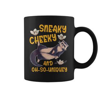 Sneaky Cheeky And Oh-So-Uniquey Weasel Lover Coffee Mug - Monsterry