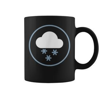 Snow Snowstorm Storm Snowflake Winter Blizzard Weather Icon Coffee Mug - Monsterry