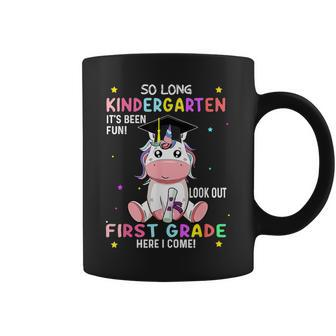 So Long Kindergarten Graduation Class 2024 Unicorn Girls Coffee Mug | Mazezy AU