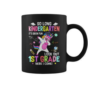 So Long Kindergarten Its Been Fun Look Out 1St Grade Unicorn Coffee Mug - Thegiftio UK