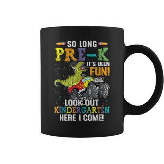 So Long Pre-K Kindergarten Here I Come Dinosaur Graduation Coffee Mug - Seseable