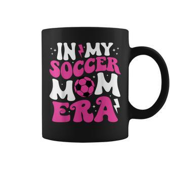 In My Soccer Mom Era Cute Groovy Soccer Mom Coffee Mug - Monsterry