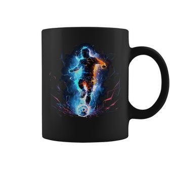 Soccer Player Lightning Coffee Mug - Seseable