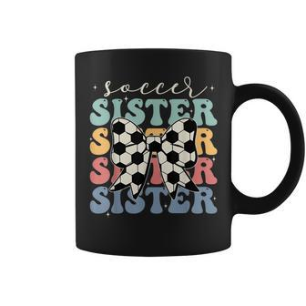 Soccer Sister Vintage Sport Lover Sister Mothers Da Coffee Mug - Thegiftio UK