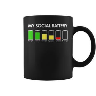 My Social Battery Low Energy Anti Social Introvert Coffee Mug - Monsterry