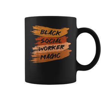 Social Worker Month Black Social Worker Coffee Mug - Monsterry