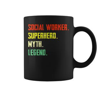 Social Worker Superhero Myth Legend Social Worker Coffee Mug - Monsterry