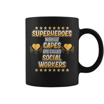 Social Worker Superheroes Social Work Month Graphic Coffee Mug - Monsterry
