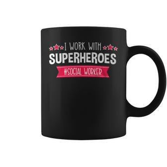 Social Workers Msw School Quote Work Superheroes Coffee Mug - Monsterry UK