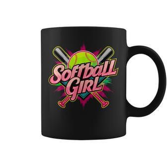 Softball Girl Player Softball Fan Coffee Mug - Seseable
