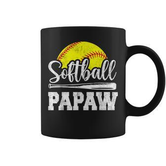 Softball Papaw Softball Player Game Day Father's Day Coffee Mug - Seseable