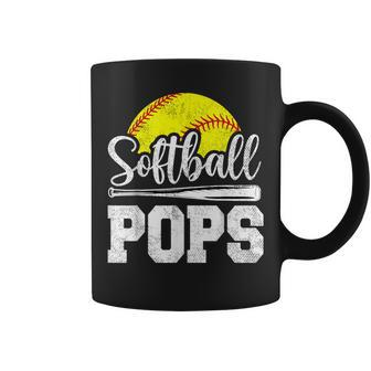 Softball Pops Softball Player Game Day Father's Day Coffee Mug - Seseable