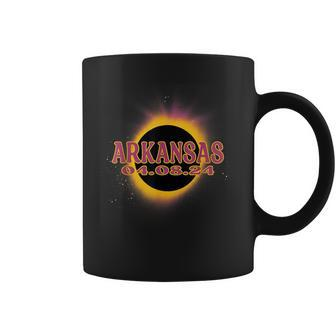 Solar Eclipse 2024 Arkansas America Totality Event Coffee Mug - Monsterry DE