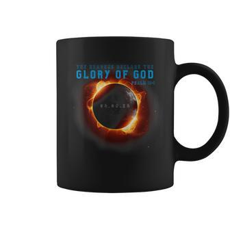 Solar Eclipse 2024 Christian Glory Of God Psalm 19 Heavens Coffee Mug - Monsterry AU