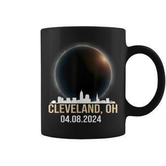Solar Eclipse 2024 Cleveland Ohio Total Solar Eclipse Coffee Mug | Mazezy