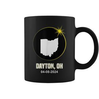 Solar Eclipse 2024 Dayton State Ohio Total Solar Eclipse Coffee Mug - Monsterry