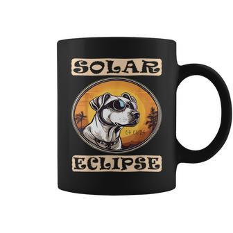 Solar Eclipse 2024 Dog Total Solar Astronomy Coffee Mug - Monsterry