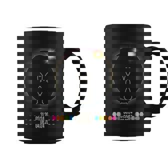 Solar Eclipse 2024 Easter Bunny Easter Eggs Coffee Mug | Mazezy