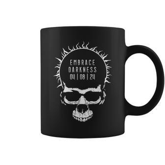 Solar Eclipse 2024 Gothic Skull Witchcraft Darkness Coffee Mug - Seseable