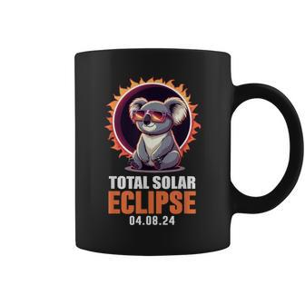 Solar Eclipse 2024 Koala Wearing Solar Eclipse Glasses Coffee Mug - Seseable