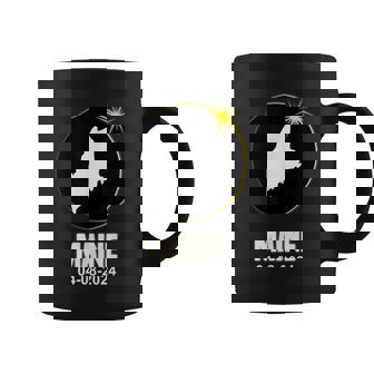Solar Eclipse 2024 Maine State Total Solar Eclipse Coffee Mug | Mazezy