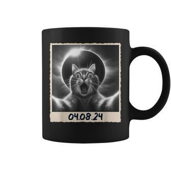 Solar Eclipse 2024 040824 Solar Eclipse Cat Selfie Coffee Mug - Seseable