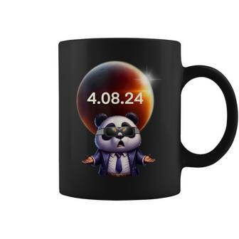 Solar Eclipse 2024 Panda Wearing Solar Eclipse Glasses Coffee Mug | Mazezy AU
